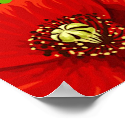 Gedenktag der Red Poppies Poster (Ecke)