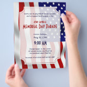 Gedenktag der US Flagge Forever Flag Flyer (Hand)