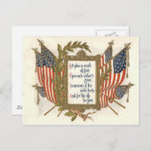 Gedenktag der US-Flagge Postkarte (Vorne/Hinten)