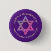 Gedenktag des Holocaust Button (Vorderseite)