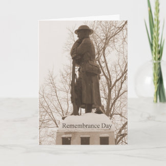 Gedenktag des Soldaten/Sepia Dankeskarte