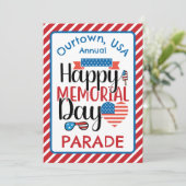 Gedenktag - Die Parade der Stadt - Einladung (Stehend Vorderseite)