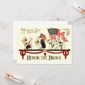 Gedenktag Ehre der Tapferkeit Karte (Vorderseite/Rückseite Beispiel)