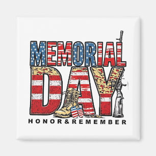 Gedenktag Ehre und Erinnerung an US-Flagge Magnet