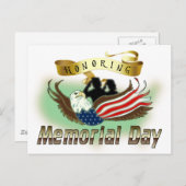 Gedenktag ehren postkarte (Vorne/Hinten)