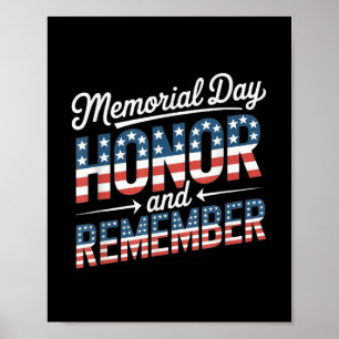 Gedenktag Ehren Und Erinnern Patriotischer Ehren I Poster