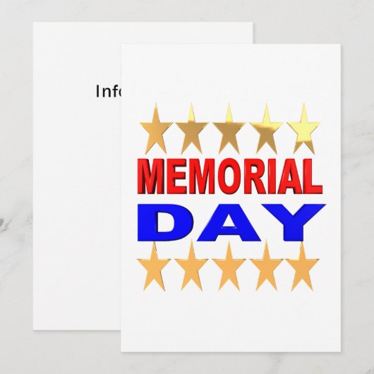 Gedenktag Einladung (Vorne/Hinten)