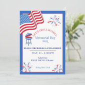 Gedenktag - Einladung "Grill & Chill" (Stehend Vorderseite)