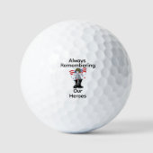 Gedenktag, Erinnern und Ehren Golfball (Vorderseite)