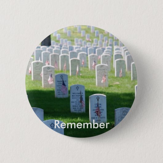 Gedenktag Erinnerungs-Rund Pin-back-Button Button (Vorderseite)