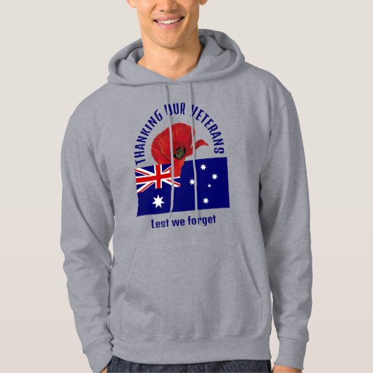 Gedenktag für Australien Veteranen Hoodie (Vorderseite)
