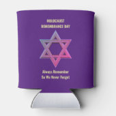 Gedenktag für den Holocaust Dosenkühler (Rückseite)