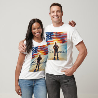 Gedenktag für den Patriotischen Design-T - Shirt