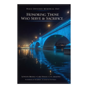Gedenktag für Friedensoffiziere London Bridge Post Fotodruck