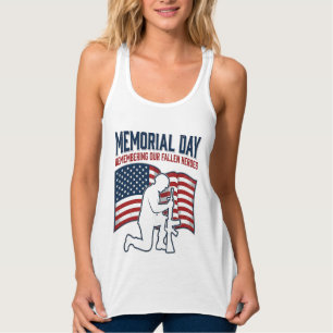 Gedenktag Gefallene Helden Patriotisches Soldaten- Tank Top