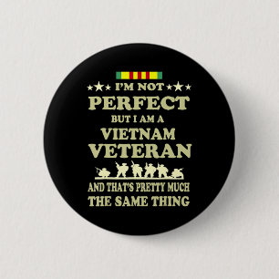 Gedenktag Geschenk Veteran's Day Vietnam Veteran Button
