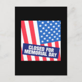 Gedenktag geschlossen postkarte (Vorderseite)