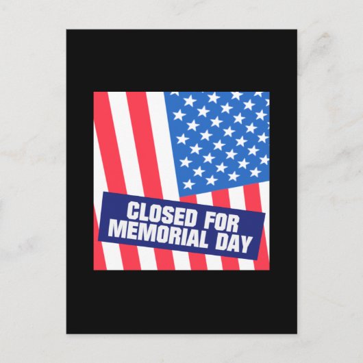 Gedenktag geschlossen postkarte (Vorderseite)