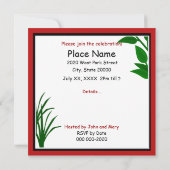 Gedenktag GRILLEN Grill Picnic Hamburger Hotdog Einladung (Rückseite)