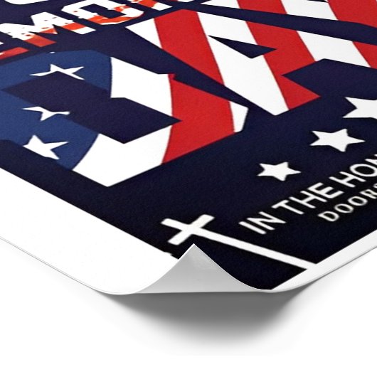 Gedenktag-Held-Poster Poster (Ecke)