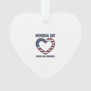 Gedenktag Herz Ehren und Erinnern Shirt Design Ornament