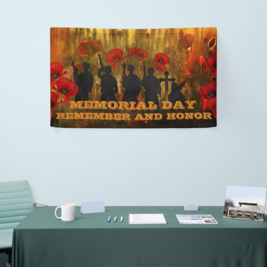 Gedenktag Mohn und Soldat  Banner (Messeveranstaltung)