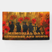 Gedenktag Mohn und Soldat  Banner (Horizontal)
