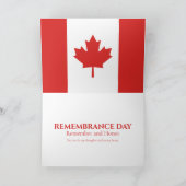 Gedenktag Mohnfeld Karte (Innenseite)