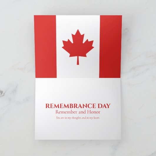 Gedenktag Mohnfeld Karte (Innenseite)