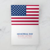 Gedenktag Mohnfeld Karte (Innenseite)