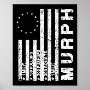 Gedenktag Murph Workout Challenge Betsy Rose FL Poster