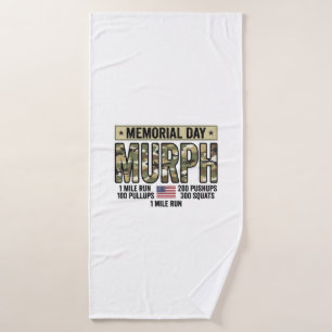 Gedenktag Murph Workout Vintage Vector Shirt_1 Badehandtuch