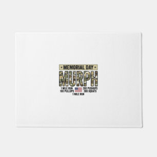 Gedenktag Murph Workout Vintage Vector Shirt_1 Fußmatte