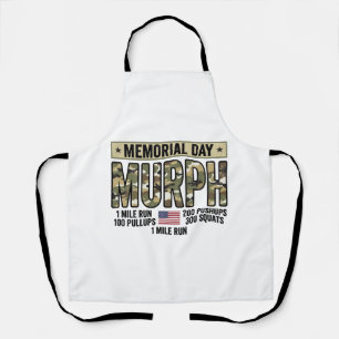 Gedenktag Murph Workout Vintage Vector Shirt_1 Schürze