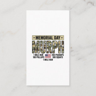 Gedenktag Murph Workout Vintage Vector Shirt_1 Visitenkarte
