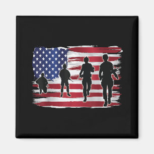 Gedenktag Patriotic Vielen Dank Veterans Leben Magnet