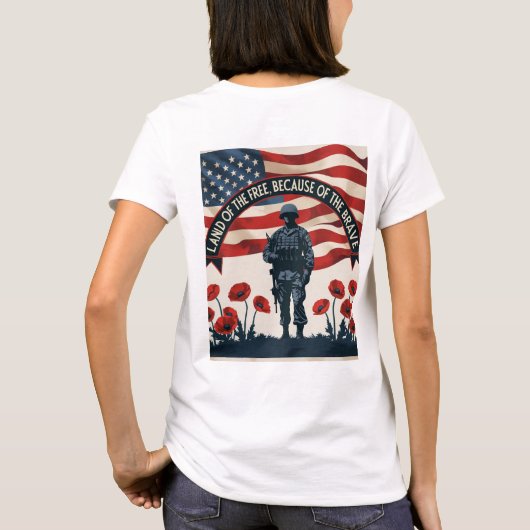 Gedenktag Patriotischer Design-T - Shirt Prix (Rückseite)
