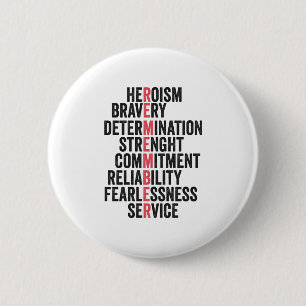 Gedenktag Patriotisches amerikanisches Veteranen-G Button