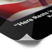 Gedenktag-Poster Poster (Ecke)