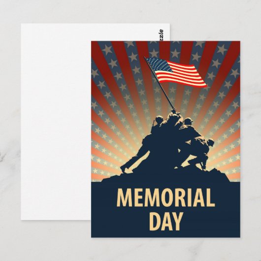 Gedenktag Postkarte (Vorne/Hinten)