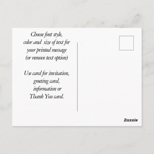 Gedenktag Postkarte (Rückseite)