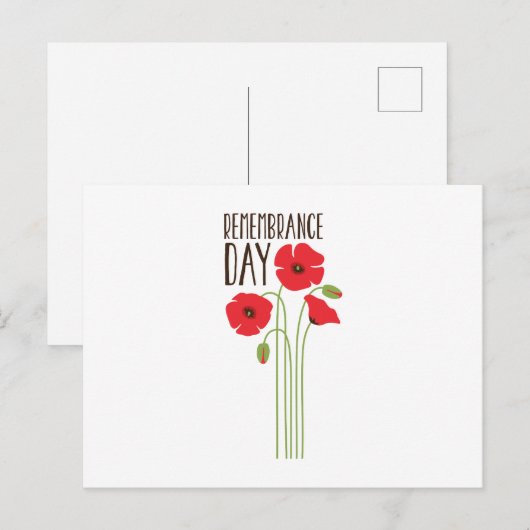 Gedenktag Postkarte (Vorne/Hinten)