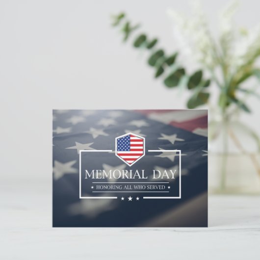 Gedenktag Postkarte (Stehend Vorderseite)