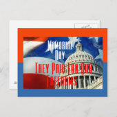 Gedenktag Postkarte (Vorne/Hinten)