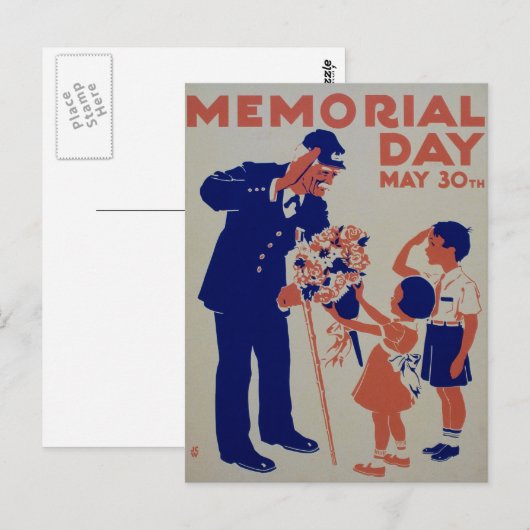 Gedenktag Postkarte (Vorne/Hinten)