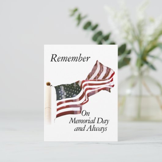 Gedenktag Postkarte (Stehend Vorderseite)