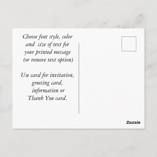 Gedenktag Postkarte (Rückseite)