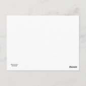 Gedenktag Postkarte (Rückseite)