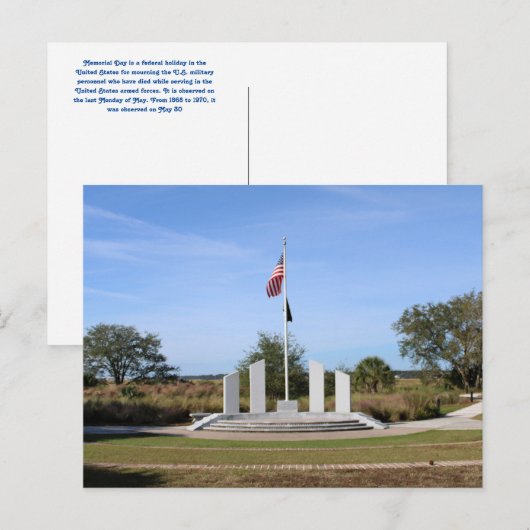 Gedenktag Postkarte (Vorne/Hinten)