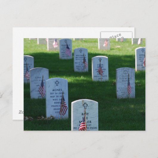 Gedenktag Postkarte (Vorne/Hinten)